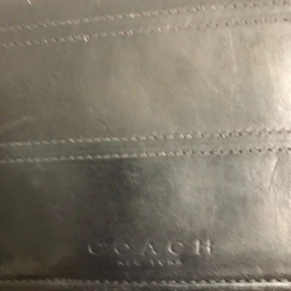 Coach black leather vintage wallet